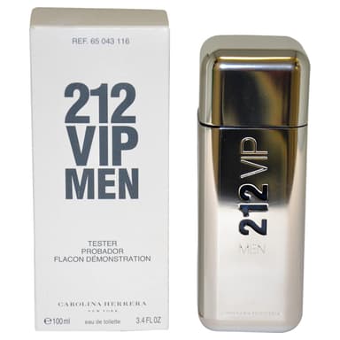 בושם לגבר קרולינה הררה טסטר CAROLINA HERRERA 212 VIP MEN 100 ML EDT TESTER