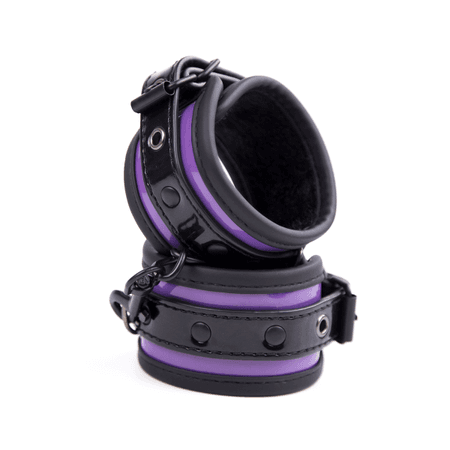 אזיקי רגליים מרופדים סגולשחור | אביזרי מין