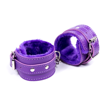 אזיקי רגליים סגולים פרווה סגולה | אביזרי מין