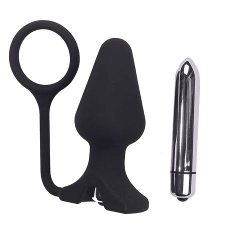 פלאג קלאסי רוטט עם טבעת מסיליקון | אביזרי מין