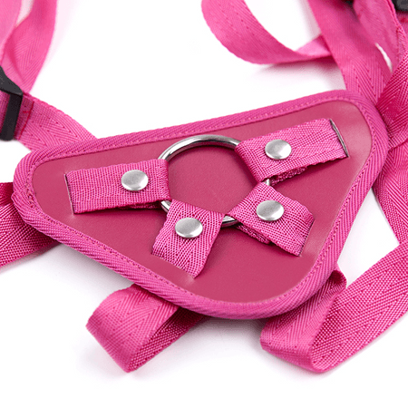 סטראפאון ורוד עם טבעת מתכת