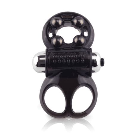 טבעת רוטטת שחורה להעצמת הזיקפה