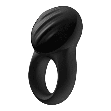 טבעת רוטטת לגבר עם אפליקציה Signet Ring סטיספייר