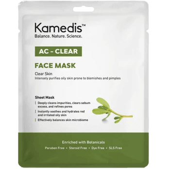 מסיכת בד | לניקוי עמוק | לעור פנים שמן | מבית קמדיס