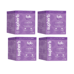 ברזל 120 מג | טאב אין גאם | בתוספת ויטמין C | מבצע רביעיה | בגומי לעיסה | מכיל 120 יחידות מבית סופהרב |