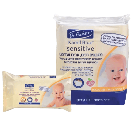 קמיל בלו מגבונים רכים עבים ועדינים לסיוע בטיפול מניעת במניעת גירויים ואדמומיות | דר פישר | מארז רביעיה