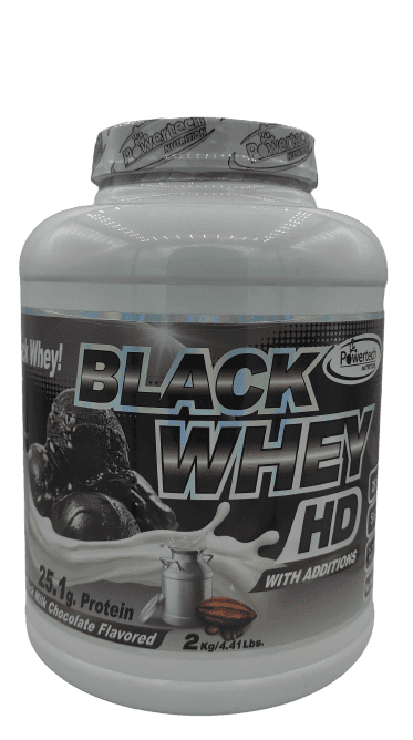 POWERTECH - אבקה חלבון להכנת משקה על בסיס מי גבינה בטעם שוקולד חלב שחור- PURE WHEY HD - 2 KG פאוורטק | Powertech