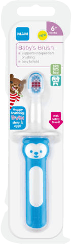 מברשת שיניים | לתינוקות | 6 חודשים | צבע תכלת