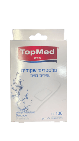 טופ מד | פלסטרים שקופים | עמידים במים | מכיל 100 יחידות