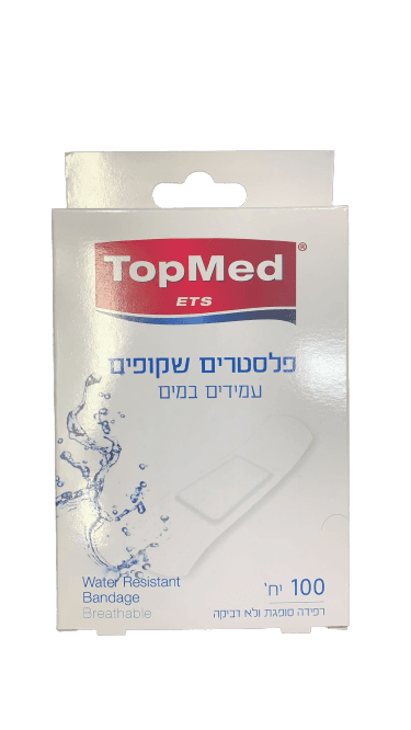 טופ מד | פלסטרים שקופים | עמידים במים | מכיל 100 יחידות