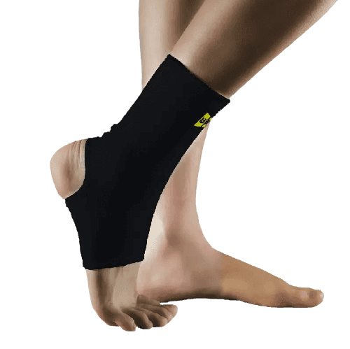 מגן קרסול אלסטי איכותי נעים למגע מתאים לשימוש יומיומי המסייע בהקלה בכאבים והורדת נפיחות בקרסול| ITEM 35B | צבע שחור | מידה L |