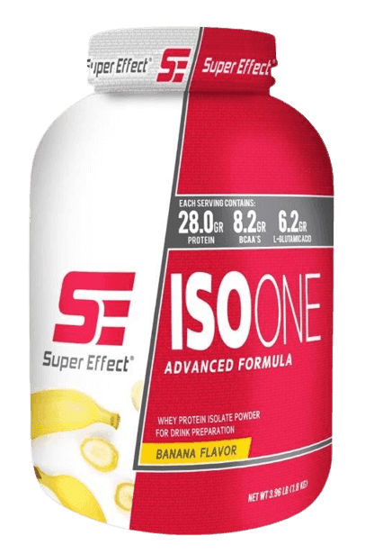 אבקת חלבון ISO ONE Whey | איזו וואן 18 קג | סופר אפקט | SUPER EFFECT | בטעם בננה