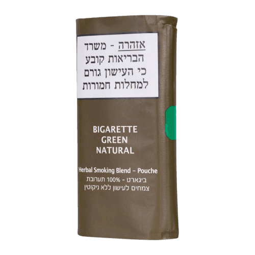 100 אחוז תערובת צמחים לעישון | ללא ניקוטין | GREEN NATURAL | מכיל 20 גר |