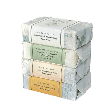מארז ארבעה סבונים טבעיים | A Package Of 4 Natural Soaps | מארז ארבע סבונים 100 טבעיים במחיר מיוחד |
