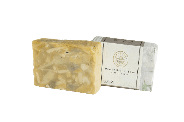 סבון טבעי אבני מדבר | Natural Desert Stones Soap | על בסיס שמן זית וצמחי מרפא | לגוף פנים ושיער