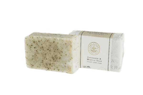 סבון טבעי הדס ולבנדר | Natural myrtle and lavender soap | צמח בושם התורם לעיכוב תהליך הזדקנות העור | לבנדר צמח בושם המרגיע את העור