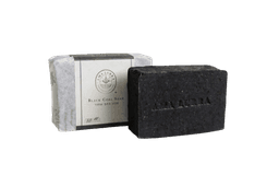 סבון טבעי פחם שחור | Natural Black Charcoal Soap | סבון שחור משלב שמן זית ופחם במבוק פעיל לניקוי וחיטוי עמוק של העור