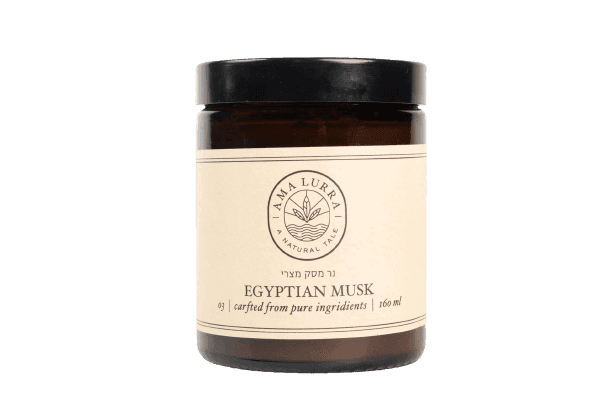 נר מסק מצרי קטן | ריח מתובל ומיוחד של קטורת תבלינים | משעווה צמחית ללא פראפין