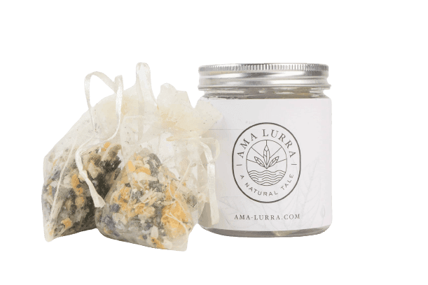 שקיות ריח טבעי | במילוי פתיתי סבון טבעי | הפתיתים מעושרים בשמן אתרי קינמון וגרניום | לספיחת ריחות