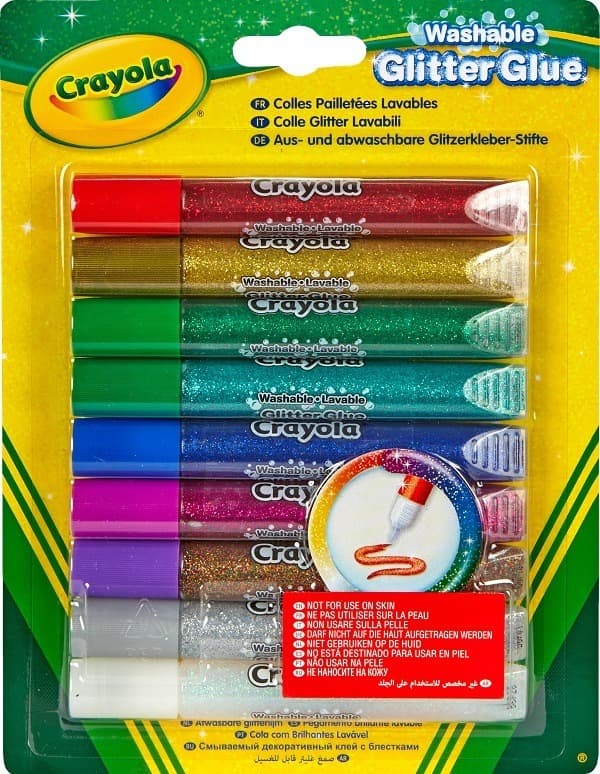 דבק נצנצים נשטף בקלות 9 יח'