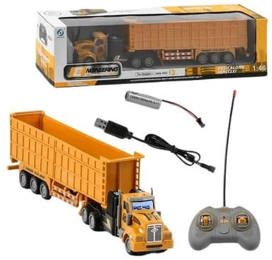 משאית שלט קונטנר פתוח 4 כיוונים כולל מטען USB