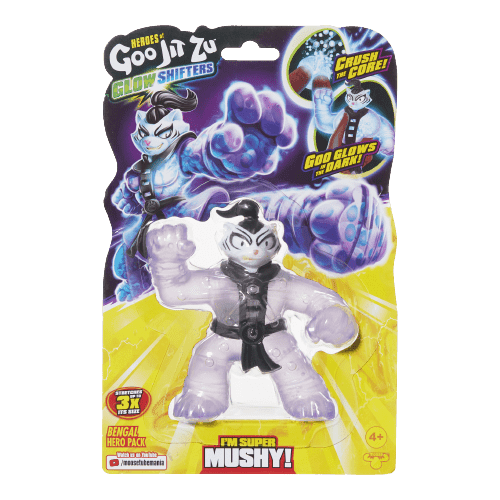 גו ג'יט זו - בובה נמתחת זוהרת בחושך - סטרץ' Glow Shifter בנגאל - Goo Jit Zu