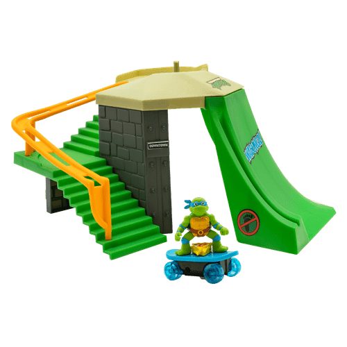 צבי הנינג'ה על גלגלים - ערכת משחק מגרש סקייטבורד רמפה - טירוף המוטנטים