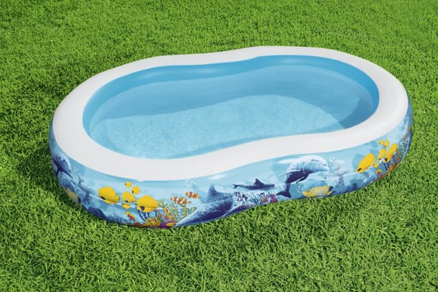 בריכה מתנפחת לילדים בצורת שמיניה אקווריום (262X157X46 סמ) 54118 מבית BESTWAY