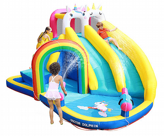 מתקן קפיצה מתנפח - חד קרן כפול - מתנפח ענק הכל כלול!