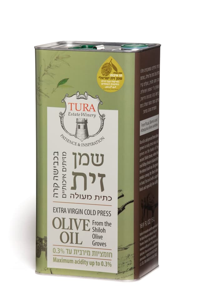 שמן זית מבית יקב טורא 5 ליטר