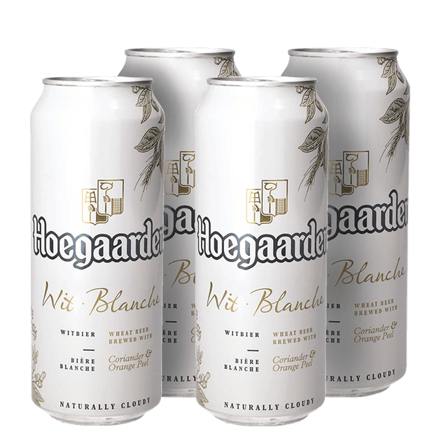 רביעיית בירה הוגרדן 500 מ"ל פחית