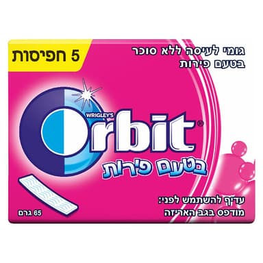 אורביט סטיקס פירות 5יח'