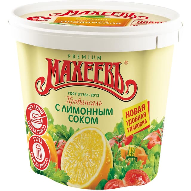 מיונז מאחייב בטעם לימון 50.5% 800 גרם