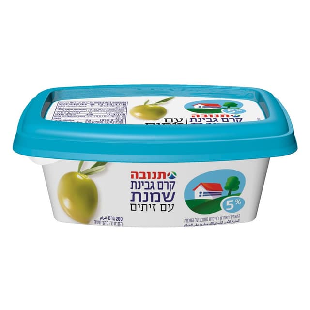 גב.שמנת עם זיתים 5% 200ג