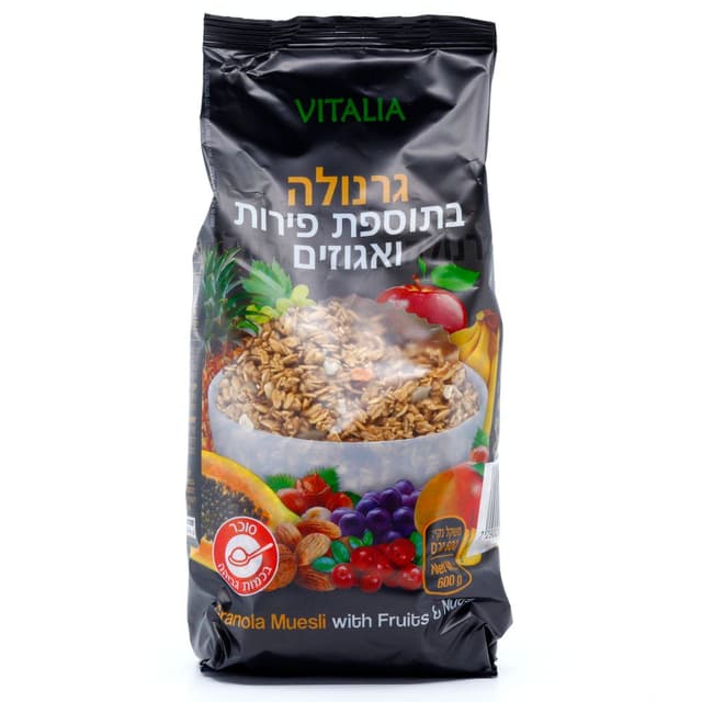 גרנולה פירות 600 גר