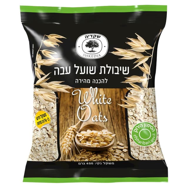 שיבולת שועל עבה 400 ג' שקדיה