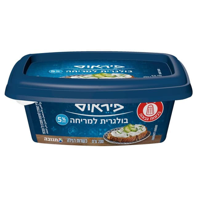 גבינה בולגרית למריחה טבעי 5% 200 ג' פיראוס