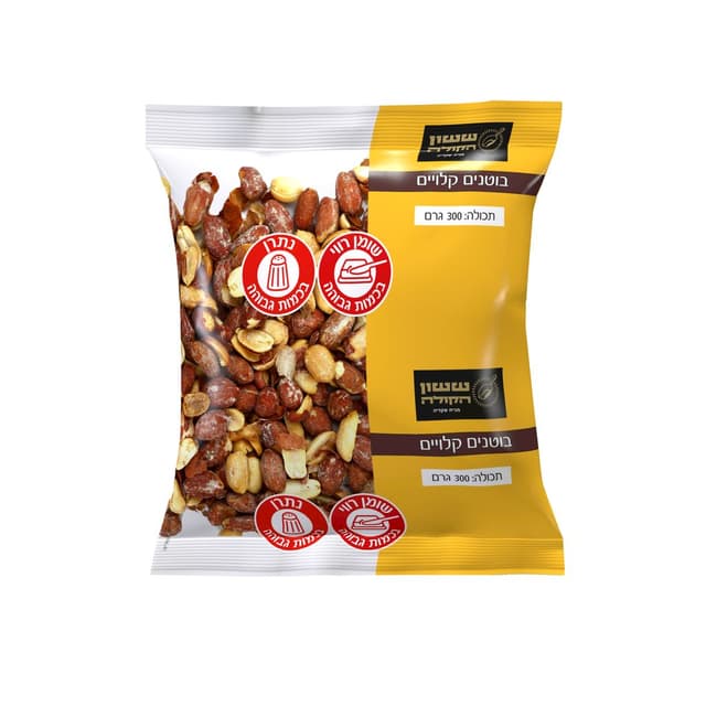 בוטנים קלויים 350 ג' ששון הקולה