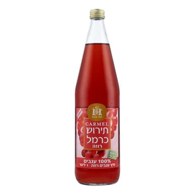 מיץ ענבים רוזה 1 ל' תירוש כרמל