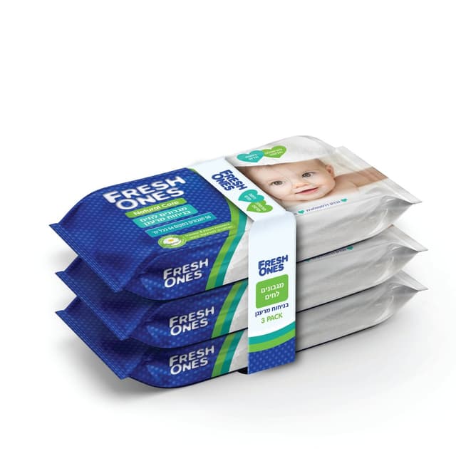 שלישיית מארז מגבונים לחים בניחוח מרענן פרש וואנס