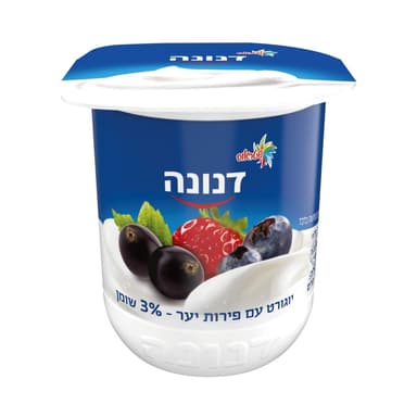 דנונה פירות יער 3% 150 גר