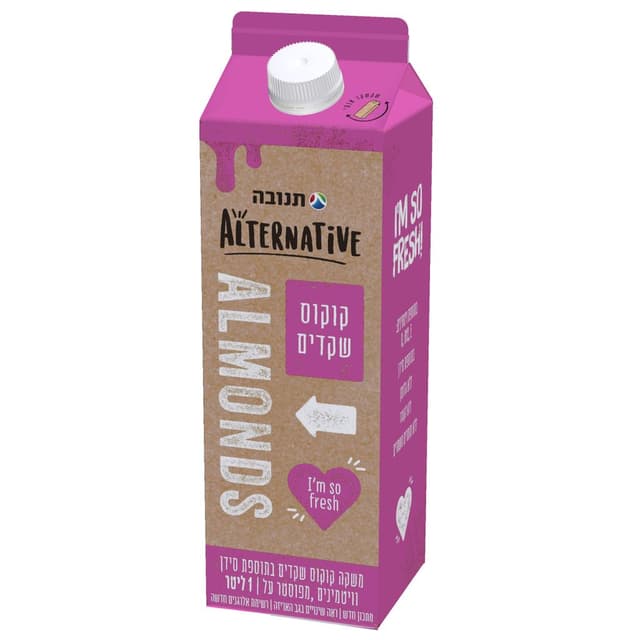 משקה קוקוס שקדים 1 ליטר