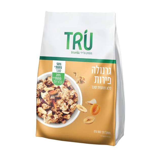 גרנולה פירות ללא תוספת סוכר 300 גרם