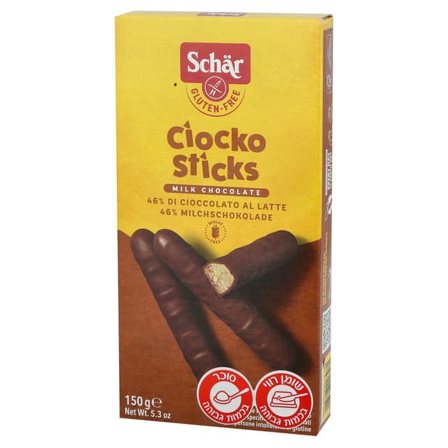 SCHAR שוקו סטיק ללא גלוטן 150 גרם