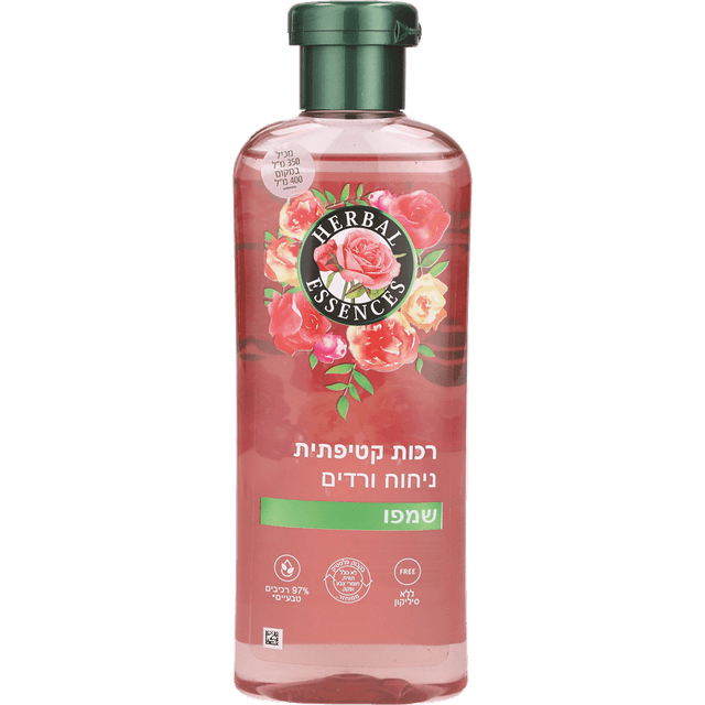 הרבל אסנס - שמפו בניחוח ורדים 350 מ"ל