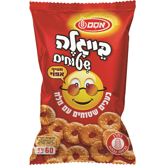אוסם - בייגלה שטוחים מלח 60 גרם
