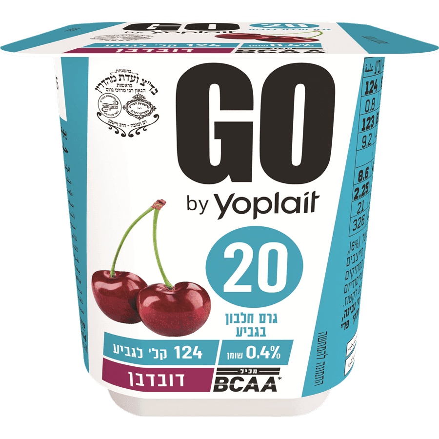 יוגורט עם דובדבן מופחת שומן 200 מל GO