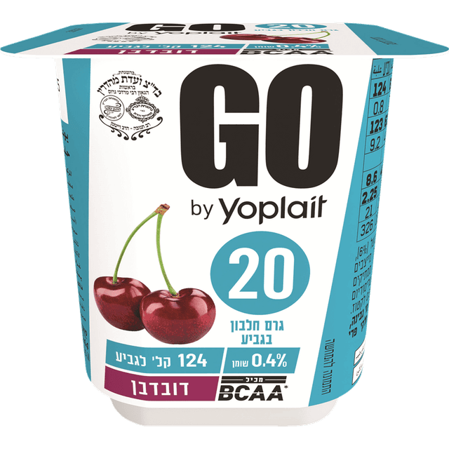 יוגורט עם דובדבן מופחת שומן 200 מל GO