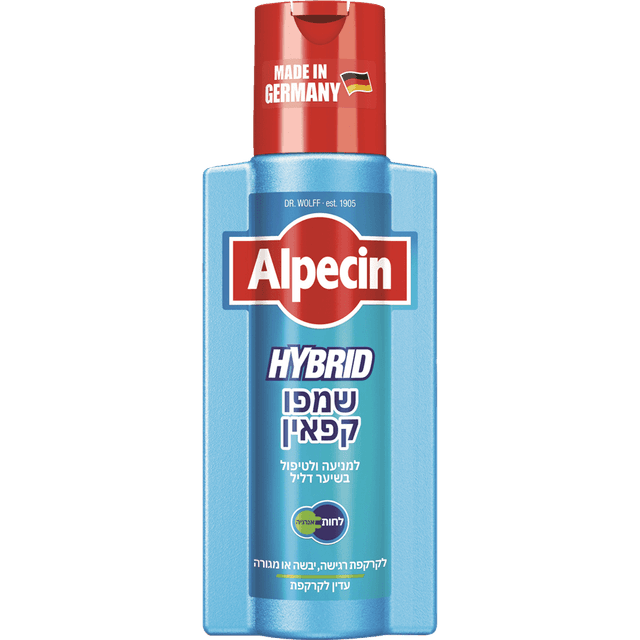 אלפסין - שמפו קפאין היברידי 250 מ"ל