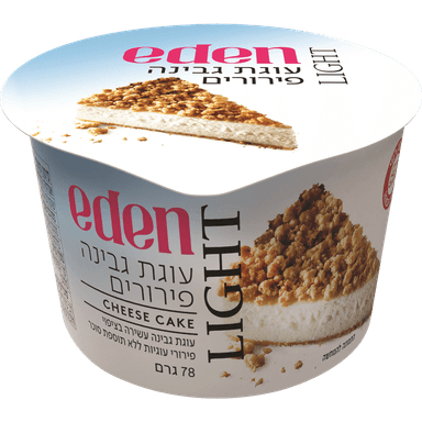 עוגת גבינה פירורים לייט 78 ג'